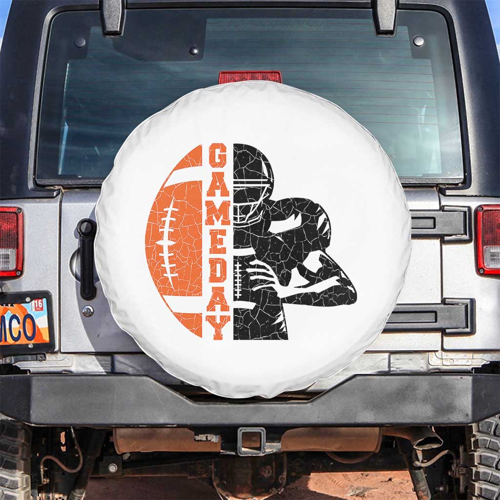 Midwest Football Lover Spare Tire Cover CFBB Fan Gift TS12 No hole White Print Your Wear