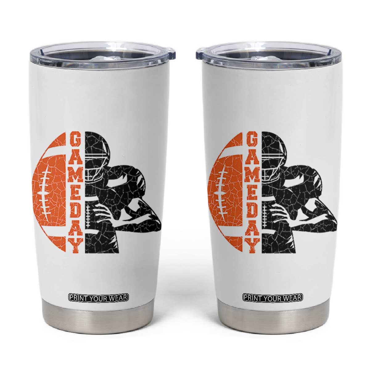 Midwest Football Lover Tumbler Cup CFBB Fan Gift TS12 White Print Your Wear