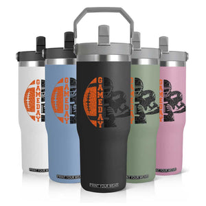 Midwest Football Lover Flip Straw Tumbler CFBB Fan Gift TS12 Print Your Wear
