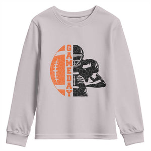 Midwest Football Lover Youth Sweatshirt CFBB Fan Gift TS12 Ice Gray Print Your Wear