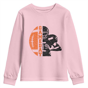 Midwest Football Lover Youth Sweatshirt CFBB Fan Gift TS12 Light Pink Print Your Wear