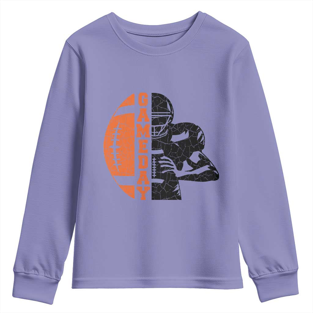 Midwest Football Lover Youth Sweatshirt CFBB Fan Gift TS12 Violet Print Your Wear