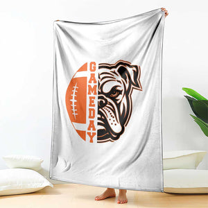 Bulldog Football Lover Throw Blanket Game Day Fan Lifestyle TS12 Print Your Wear