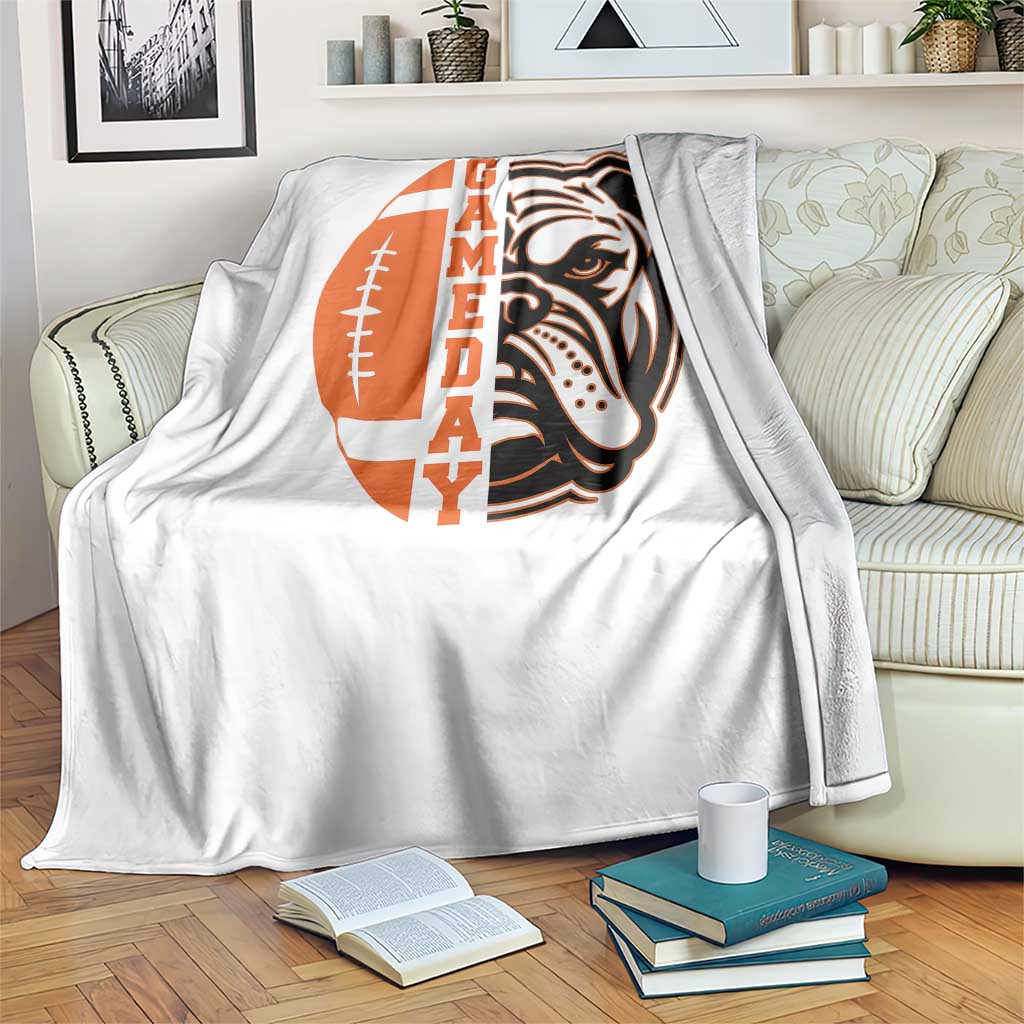 Bulldog Football Lover Throw Blanket Game Day Fan Lifestyle TS12 Print Your Wear