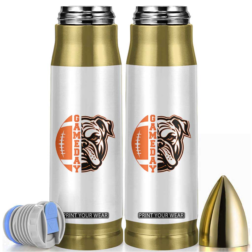Bulldog Football Lover Bullet Tumbler Game Day Fan Lifestyle TS12 White Print Your Wear