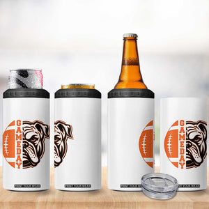 Bulldog Football Lover 4 in 1 Can Cooler Tumbler Game Day Fan Lifestyle TS12 Print Your Wear
