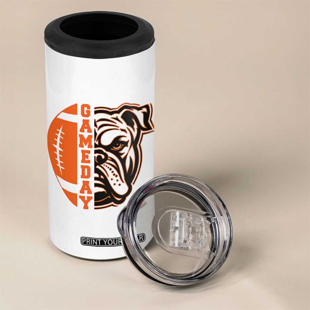 Bulldog Football Lover 4 in 1 Can Cooler Tumbler Game Day Fan Lifestyle TS12 Print Your Wear
