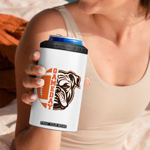 Bulldog Football Lover 4 in 1 Can Cooler Tumbler Game Day Fan Lifestyle TS12 Print Your Wear