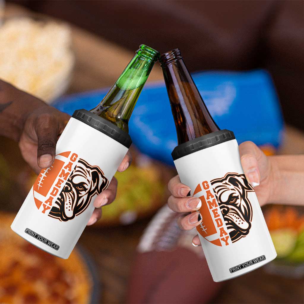 Bulldog Football Lover 4 in 1 Can Cooler Tumbler Game Day Fan Lifestyle TS12 Print Your Wear