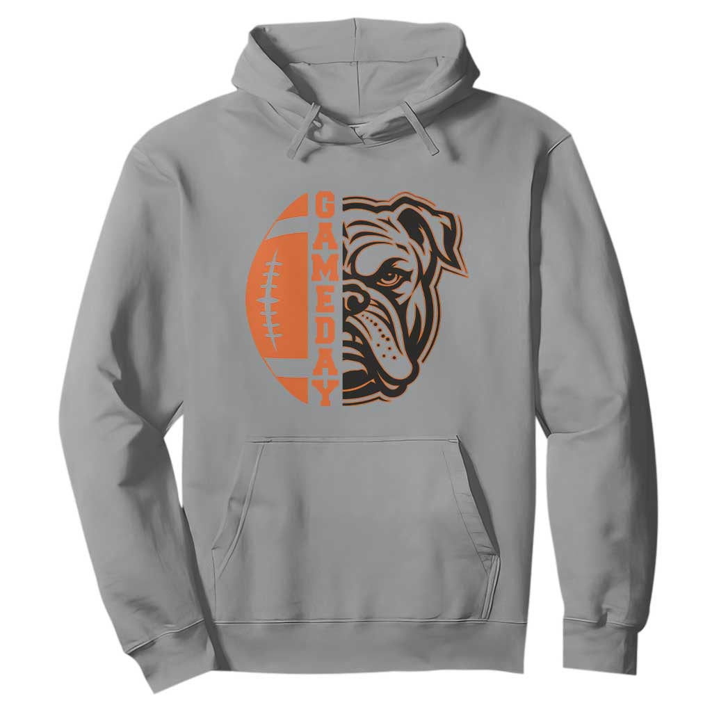 Bulldog Football Lover Hoodie Game Day Fan Lifestyle TS12 Sport Gray Print Your Wear