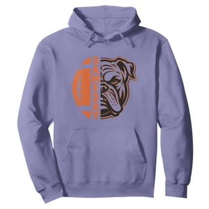 Bulldog Football Lover Hoodie Game Day Fan Lifestyle TS12 Violet Print Your Wear