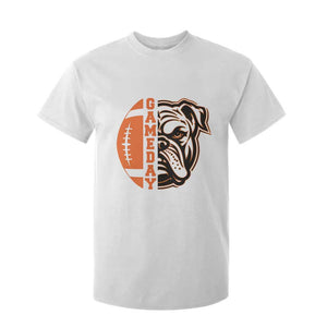 Bulldog Football Lover T Shirt For Kid Game Day Fan Lifestyle TS12 White Print Your Wear