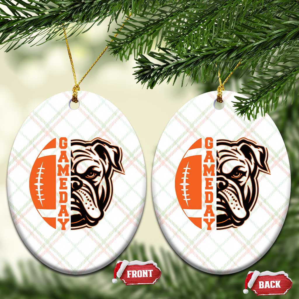 Bulldog Football Lover Ceramic Ornament Game Day Fan Lifestyle TS12 Print Your Wear