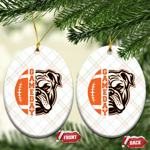 Bulldog Football Lover Ceramic Ornament Game Day Fan Lifestyle TS12 Print Your Wear