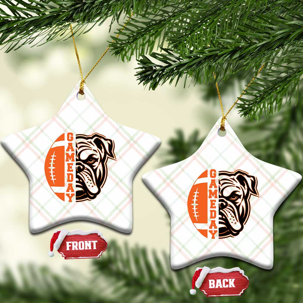 Bulldog Football Lover Ceramic Ornament Game Day Fan Lifestyle TS12 Print Your Wear