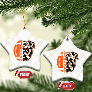 Bulldog Football Lover Ceramic Ornament Game Day Fan Lifestyle TS12 Print Your Wear