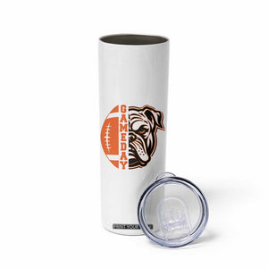 Bulldog Football Lover Skinny Tumbler Game Day Fan Lifestyle TS12 Print Your Wear
