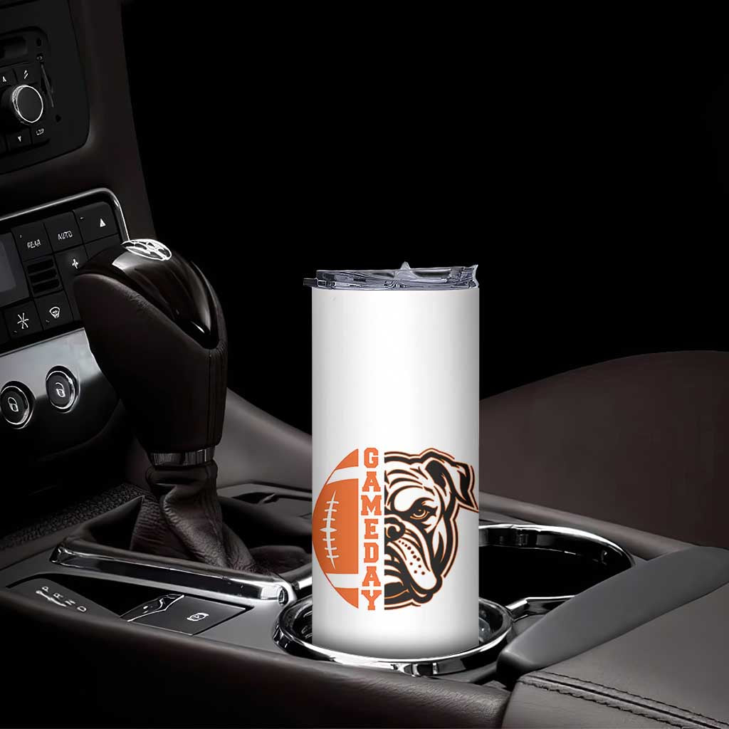Bulldog Football Lover Skinny Tumbler Game Day Fan Lifestyle TS12 Print Your Wear