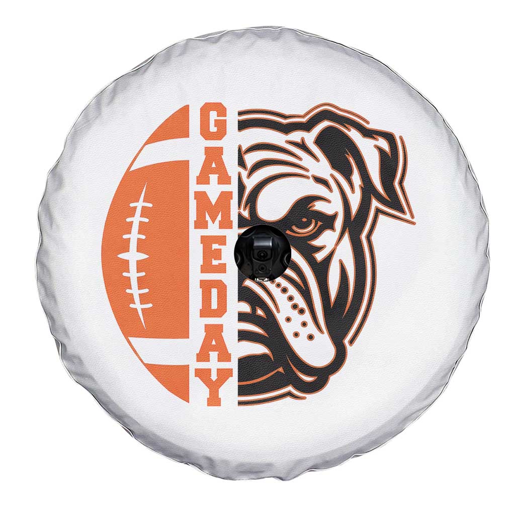 Bulldog Football Lover Spare Tire Cover Game Day Fan Lifestyle TS12 Print Your Wear
