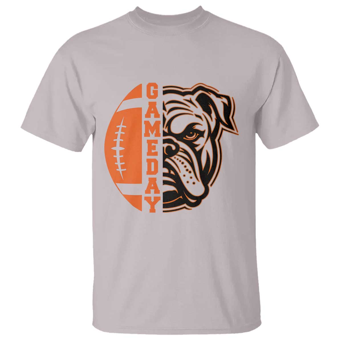 Bulldog Football Lover T Shirt Game Day Fan Lifestyle TS12 Ice Gray Print Your Wear