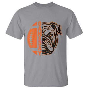 Bulldog Football Lover T Shirt Game Day Fan Lifestyle TS12 Sport Gray Print Your Wear