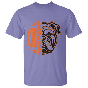 Bulldog Football Lover T Shirt Game Day Fan Lifestyle TS12 Violet Print Your Wear