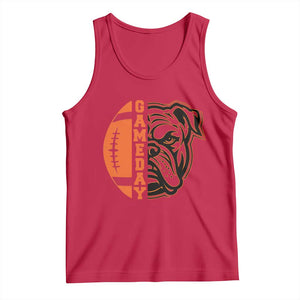 Bulldog Football Lover Tank Top Game Day Fan Lifestyle TS12 Red Print Your Wear