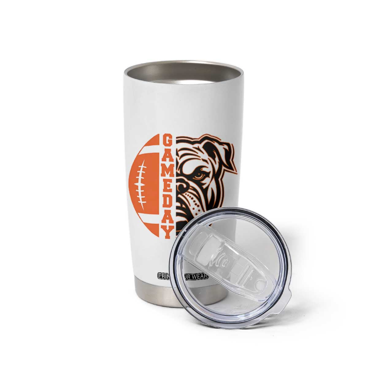 Bulldog Football Lover Tumbler Cup Game Day Fan Lifestyle TS12 Print Your Wear