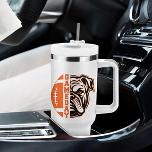 Bulldog Football Lover Tumbler With Handle Game Day Fan Lifestyle TS12 Print Your Wear
