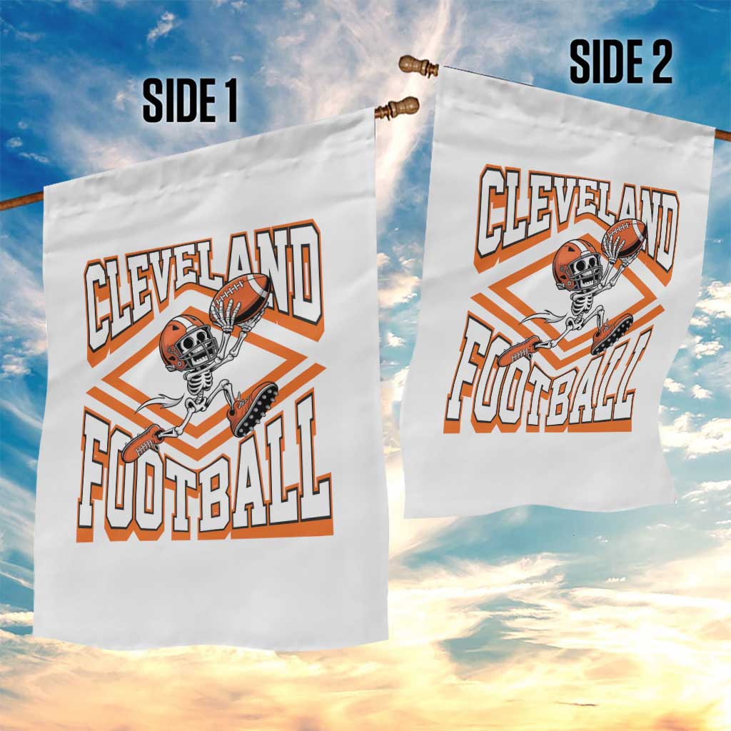 Funny Skeleton Dark Football Garden Flag CFBB Fan Gift TS12 Print Your Wear