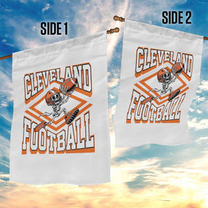 Funny Skeleton Dark Football Garden Flag CFBB Fan Gift TS12 Print Your Wear