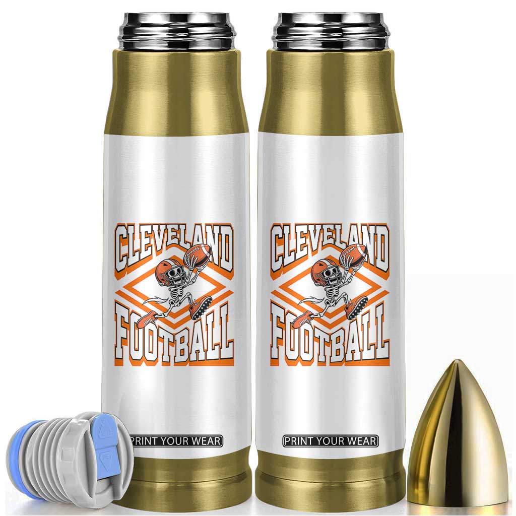 Funny Skeleton Dark Football Bullet Tumbler CFBB Fan Gift TS12 White Print Your Wear