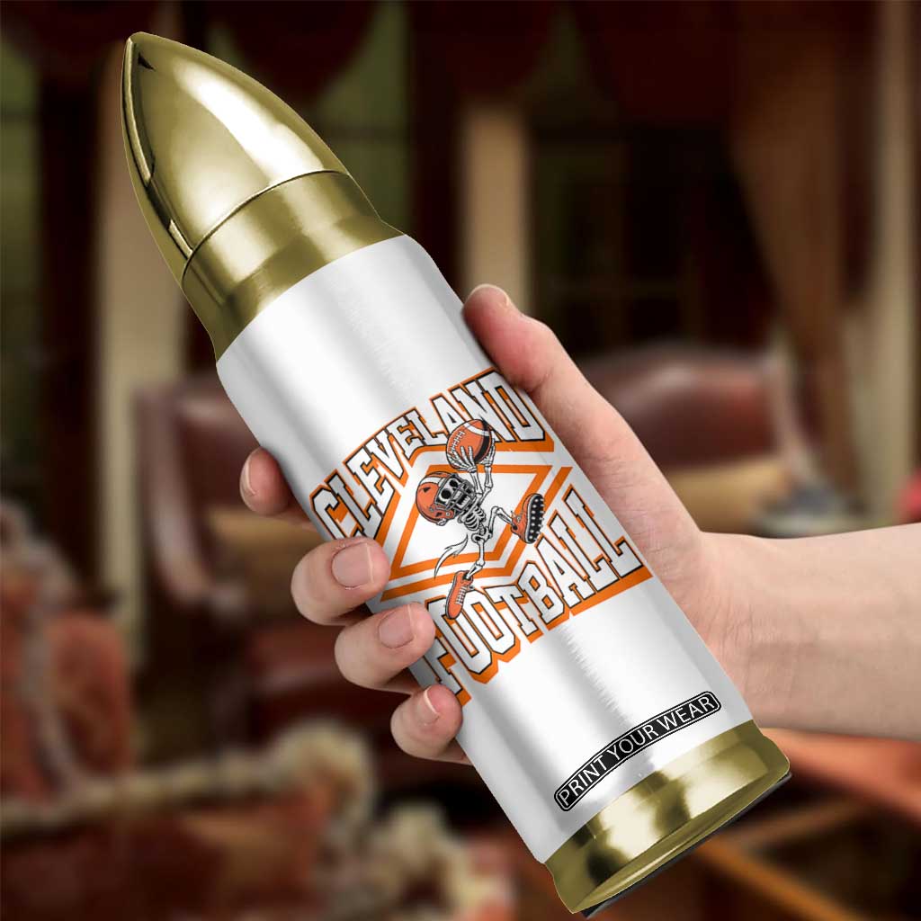 Funny Skeleton Dark Football Bullet Tumbler CFBB Fan Gift TS12 Print Your Wear