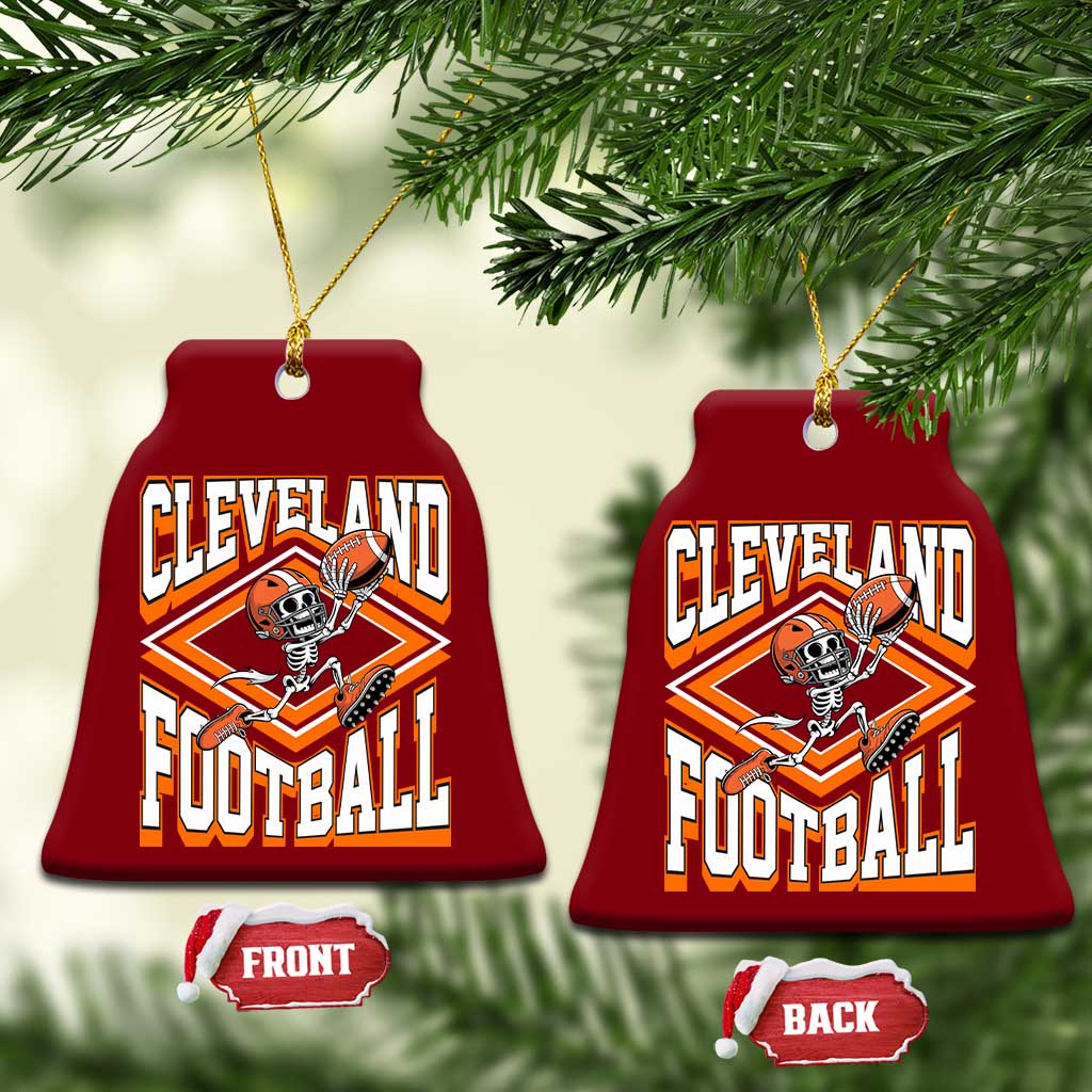 Funny Skeleton Dark Football Ceramic Ornament CFBB Fan Gift TS12 Print Your Wear