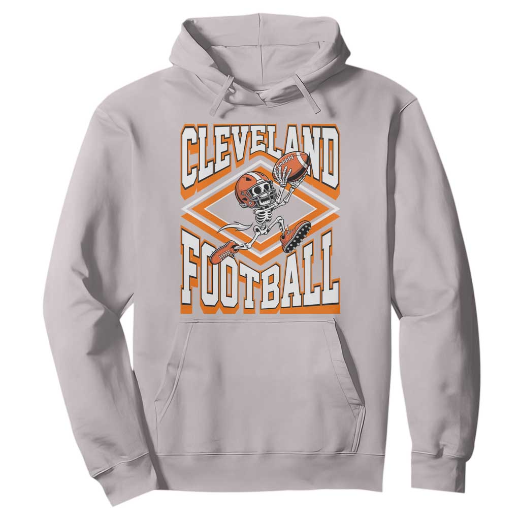 Funny Skeleton Dark Football Hoodie CFBB Fan Gift TS12 Ice Gray Print Your Wear