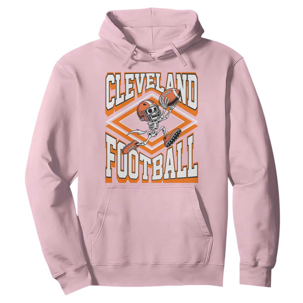 Funny Skeleton Dark Football Hoodie CFBB Fan Gift TS12 Light Pink Print Your Wear
