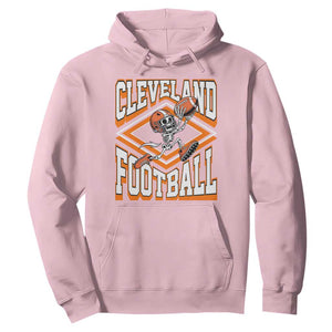 Funny Skeleton Dark Football Hoodie CFBB Fan Gift TS12 Light Pink Print Your Wear
