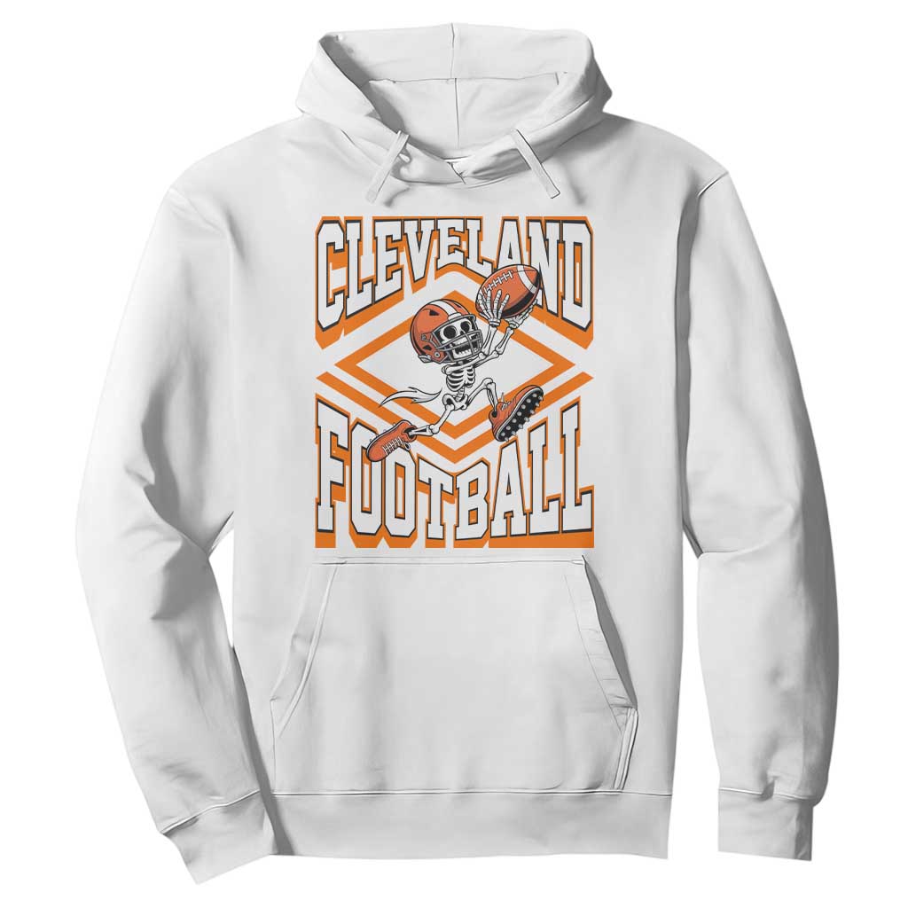 Funny Skeleton Dark Football Hoodie CFBB Fan Gift TS12 White Print Your Wear
