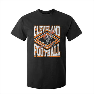Funny Skeleton Dark Football T Shirt For Kid CFBB Fan Gift TS12 Black Print Your Wear