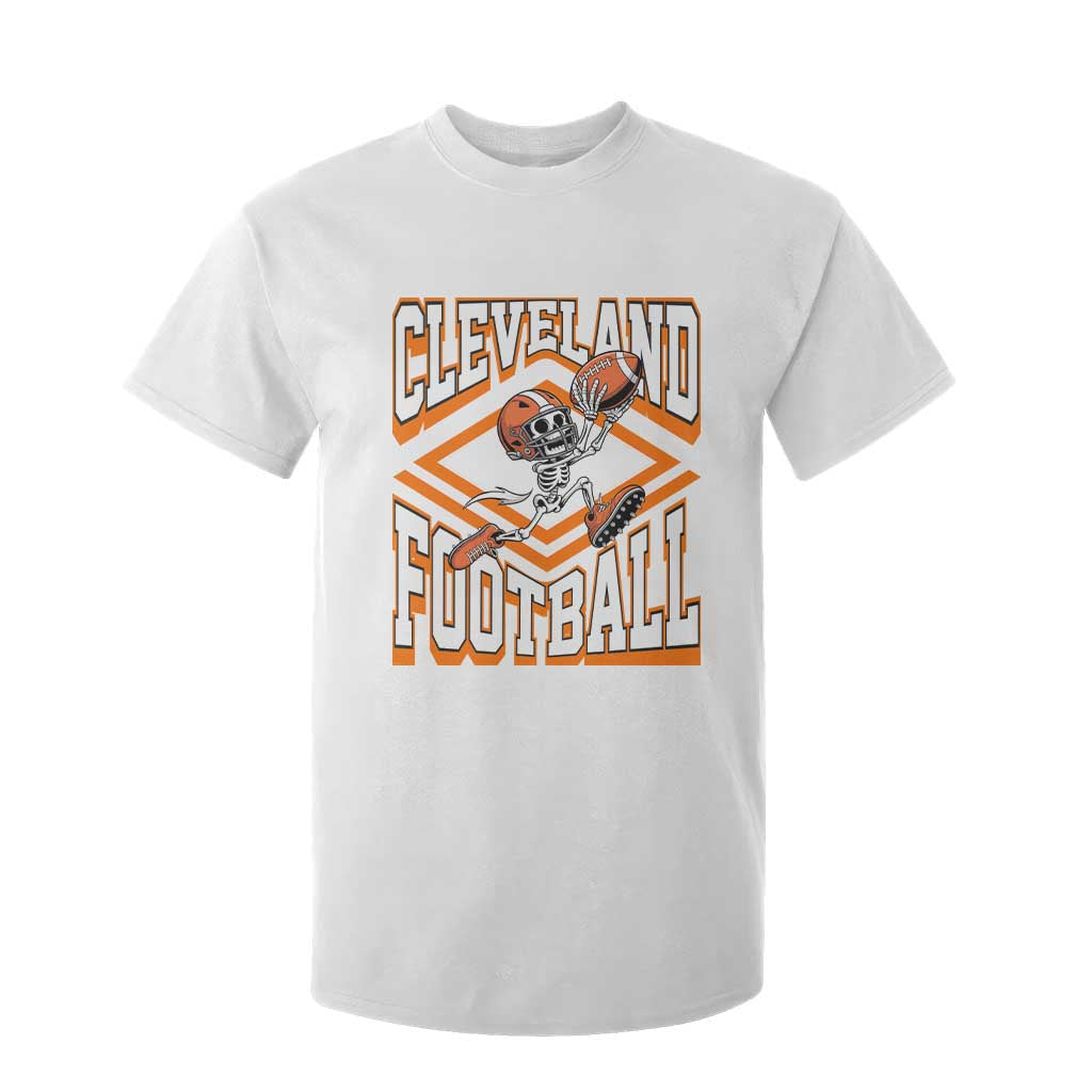 Funny Skeleton Dark Football T Shirt For Kid CFBB Fan Gift TS12 White Print Your Wear