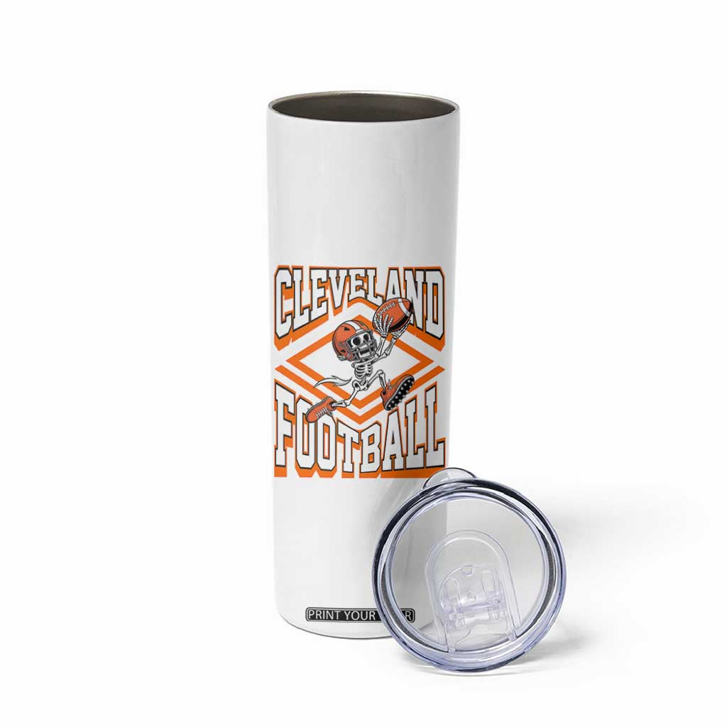 Funny Skeleton Dark Football Skinny Tumbler CFBB Fan Gift TS12 Print Your Wear
