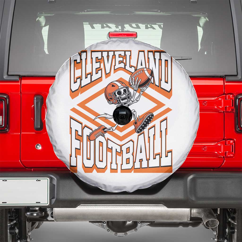 Funny Skeleton Dark Football Spare Tire Cover CFBB Fan Gift TS12 Black Print Your Wear