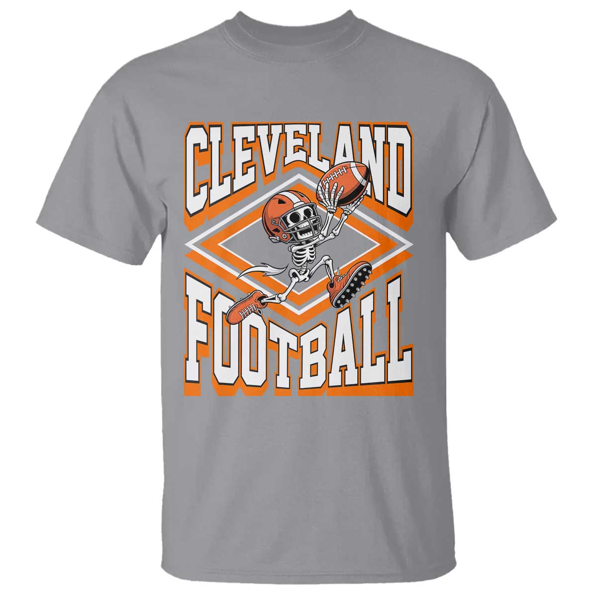Funny Skeleton Dark Football T Shirt CFBB Fan Gift TS12 Sport Gray Print Your Wear