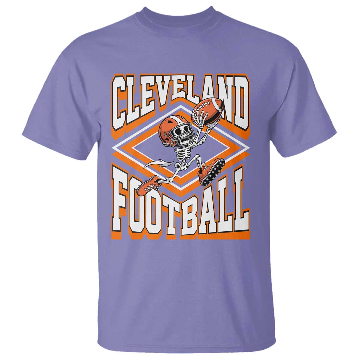 Funny Skeleton Dark Football T Shirt CFBB Fan Gift TS12 Violet Print Your Wear