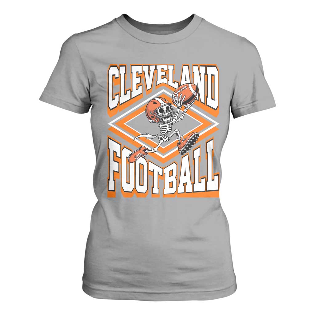 Funny Skeleton Dark Football T Shirt For Women CFBB Fan Gift TS12 Sport Gray Print Your Wear