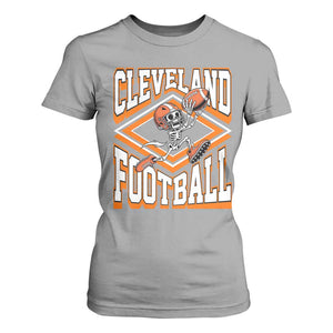 Funny Skeleton Dark Football T Shirt For Women CFBB Fan Gift TS12 Sport Gray Print Your Wear