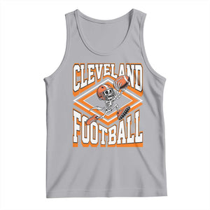Funny Skeleton Dark Football Tank Top CFBB Fan Gift TS12 Athletic Heather Print Your Wear