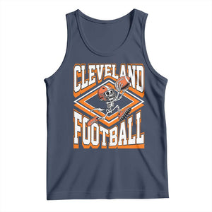 Funny Skeleton Dark Football Tank Top CFBB Fan Gift TS12 Navy Print Your Wear