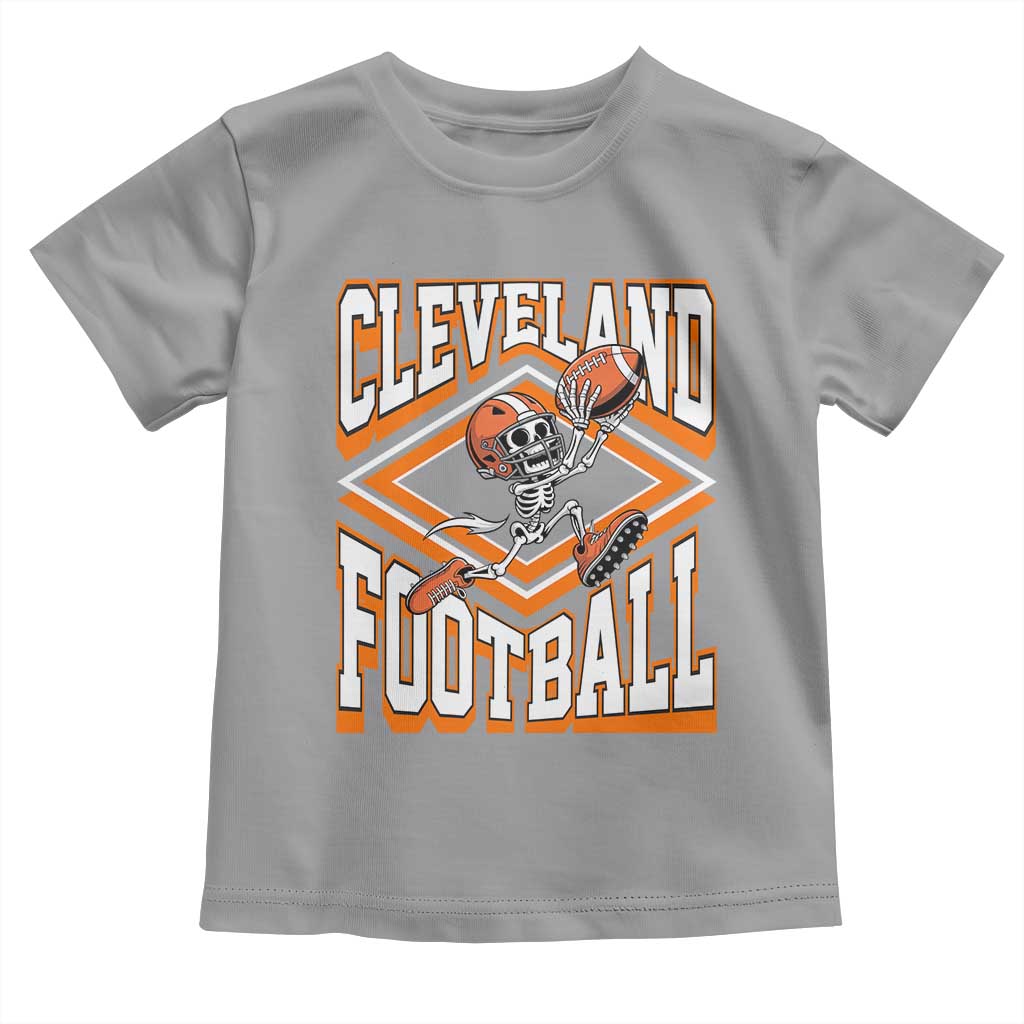 Funny Skeleton Dark Football Toddler T Shirt CFBB Fan Gift TS12 Sport Gray Print Your Wear