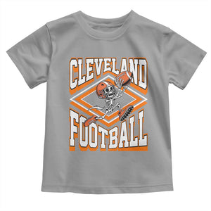 Funny Skeleton Dark Football Toddler T Shirt CFBB Fan Gift TS12 Sport Gray Print Your Wear